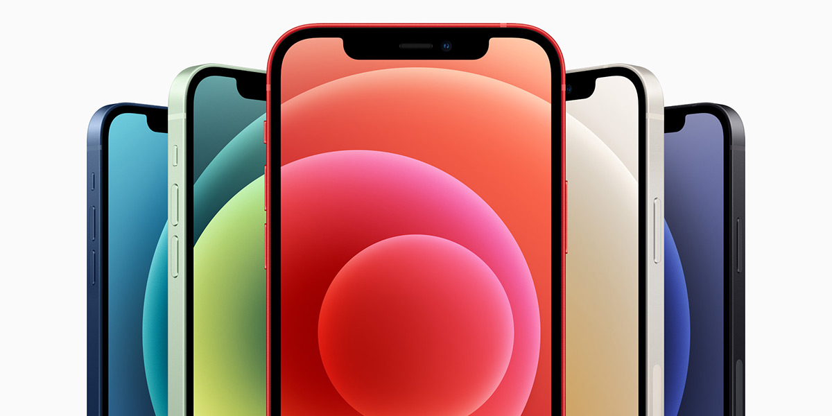 Iphone 12 i fem farger