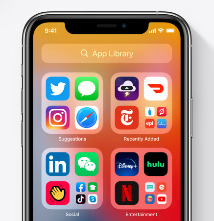 App-bibliotek i iOS14