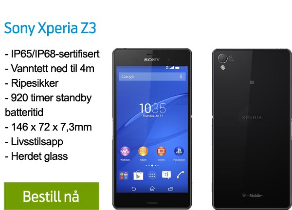 Sony Xperia Z3 Robuste mobiler