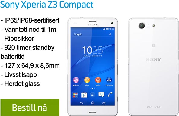 Sony Xperia Z3 Compact Robuste mobiler