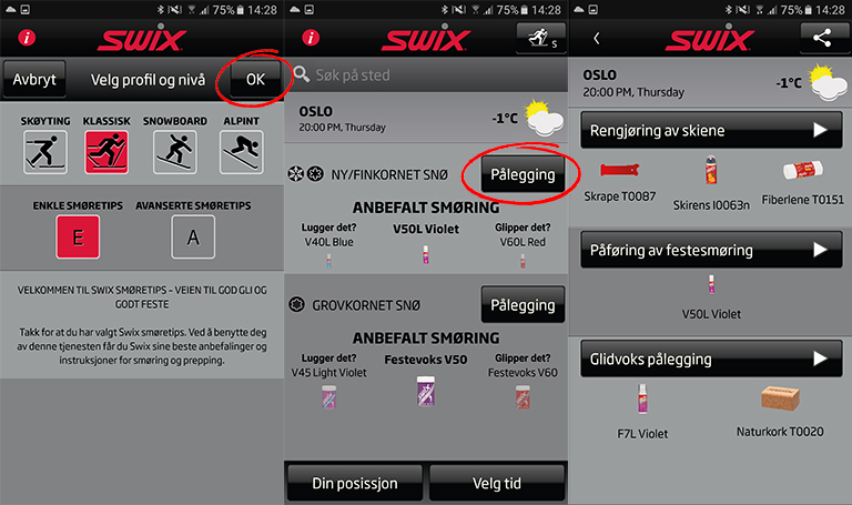 Swix-appen gir nytt info