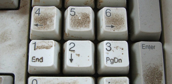 tastatur bakterier rens