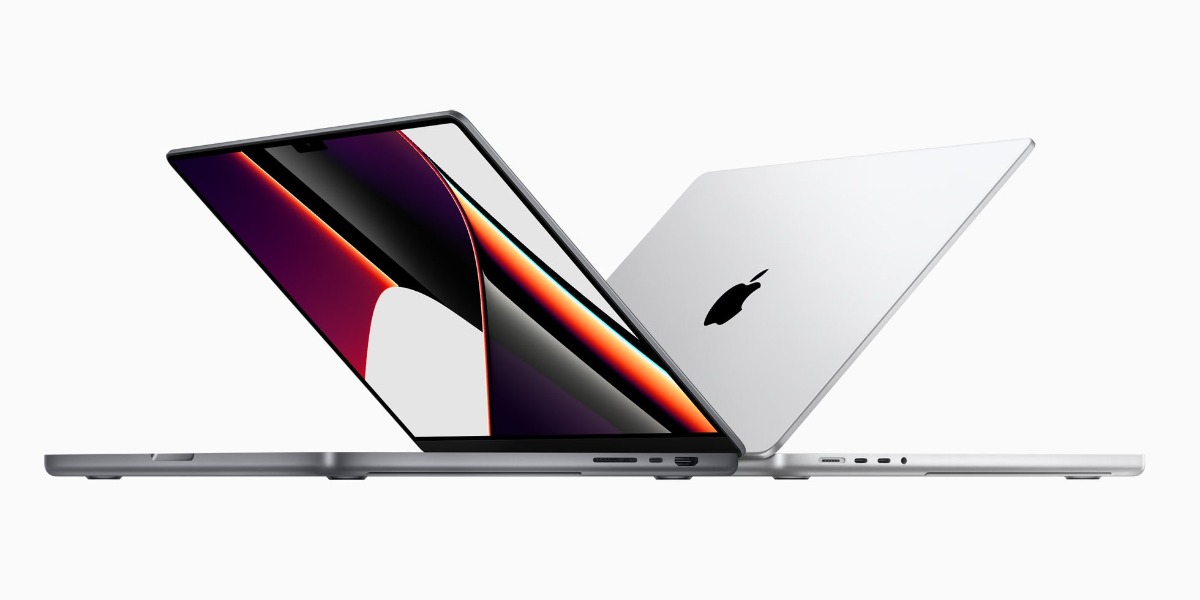 Bilde som viser de nye 14- og 16-tommers MacBook Pro-modellene