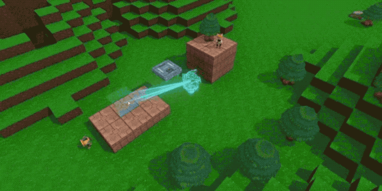 Med Minecraft-aktige Game Builder kan du lage et unikt spillunivers. (Bilde: Google)