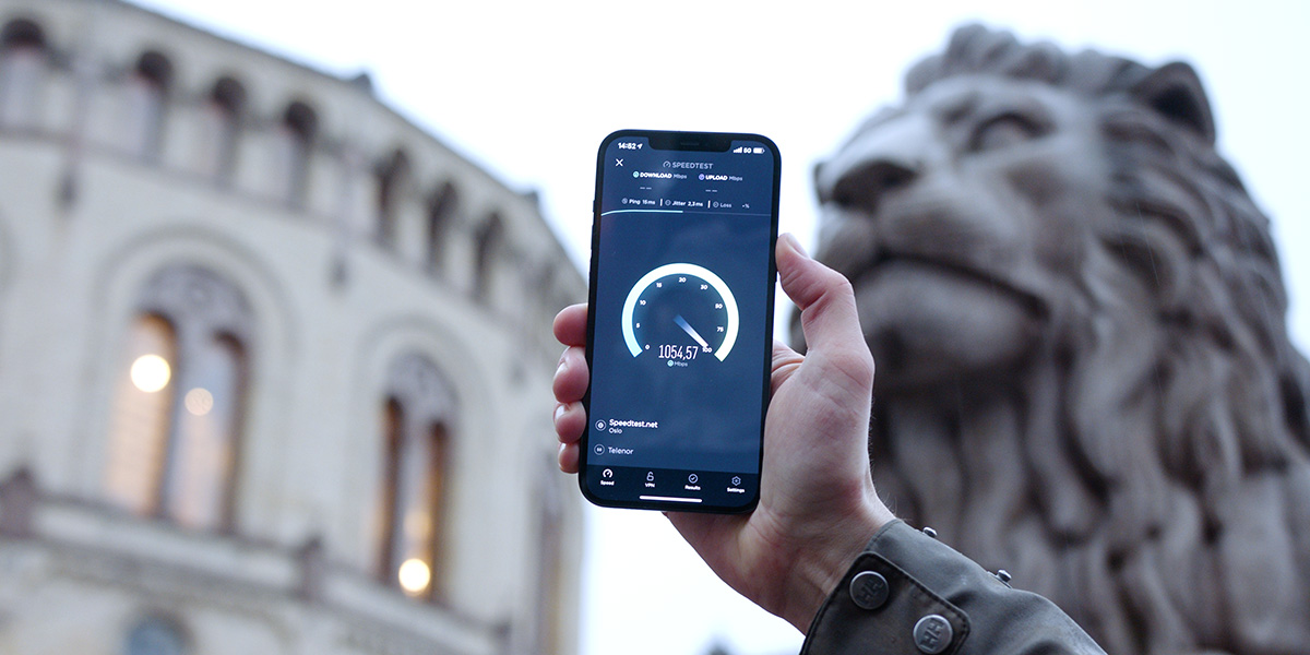 Tester 5G-hastighet med Ookla Speedtest