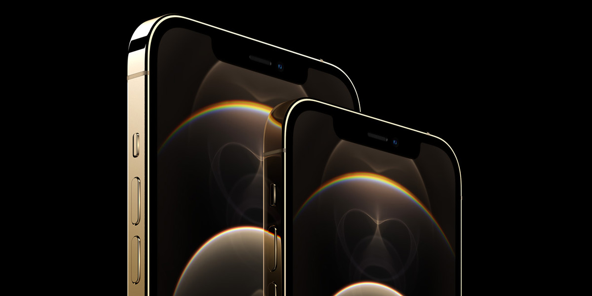 iPhone 12 Pro i gull