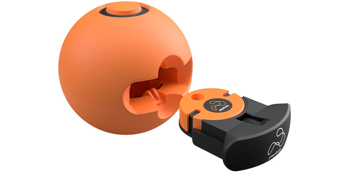 Selve «datamaskinen» plasseres inni ballen – der den ligger trygt.