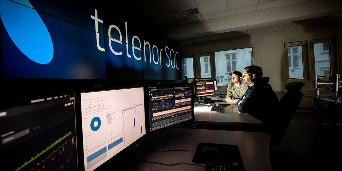 Telenors sikkerhetssenter i Arendal som jobber med å stoppe svindel
