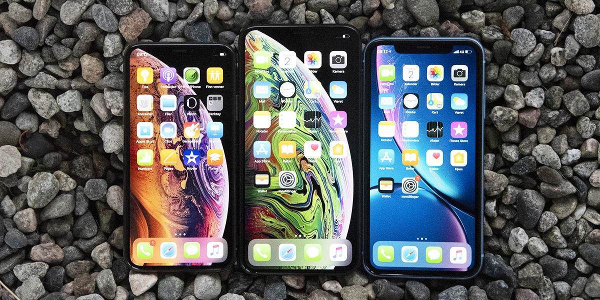 iPhone XS (t.v.) XS Max og XR tar Apples mobiler til et helt nytt nivå.