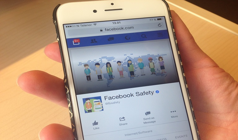 Facebook Safety på mobil