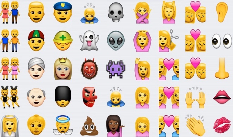Mange nye emojier