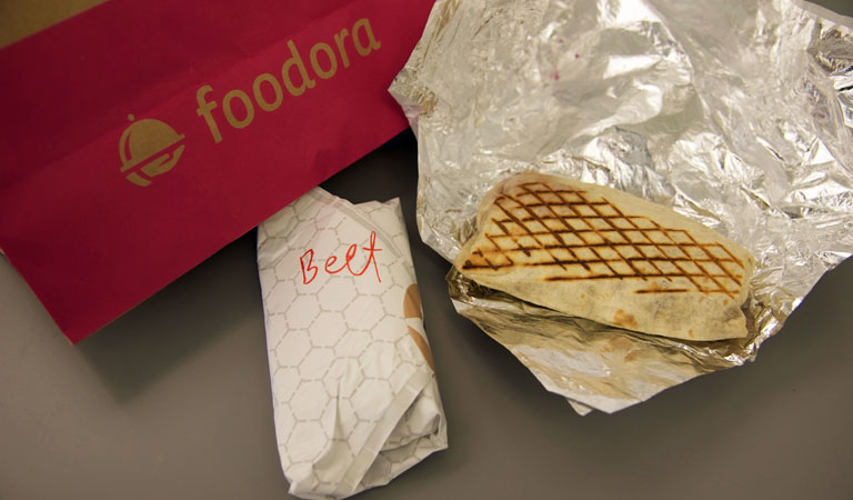 Burrito via Foodora