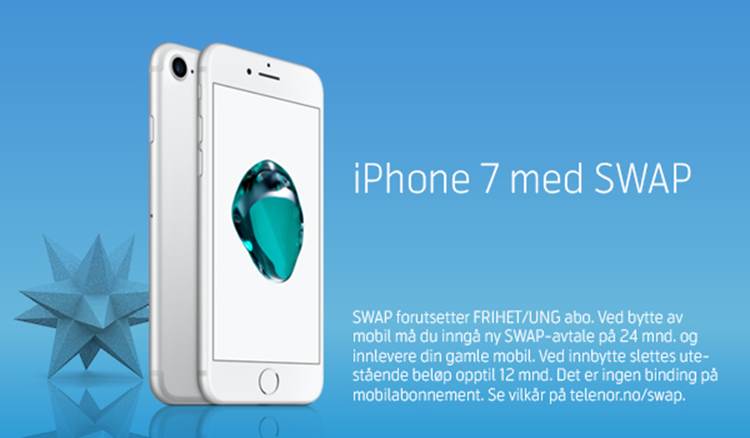 Bestill iPhone 7 med SWAP